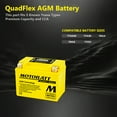 thumbnail image 5 of MotoBatt MBTX4U 4.7Ah AAGM Powersports Battery replaces YTX4L YTX4LBS YT4LBS YB4LA YB4LB, 5 of 8