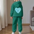 thumbnail image 4 of Uobin Trendy Printed Girls Hoodie Outfits SetsCasual Versatile Hooded Sweatshirt & Jogger Pants Fashion Two Piece Kids Sets 2-13 Years, 4 of 6