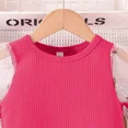thumbnail image 3 of Robe pour Enfants 4-7 Ans Mode Mignonne Florale Tulle Manches Courtes Robes de Princesse pour Fille FJH, 3 of 5