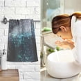 thumbnail image 6 of Coolnut Galaxy Mermaid Hand Towels 2 Pieces, Cotton Bath Towel for Drying Face Hands Body Decorative Water Absorbent Lightweight Towels for Bathroom Ktichen Travel Gym, 16"x28", 6 of 6