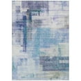 thumbnail image 2 of Addison Rugs Chantille Indoor/Outdoor Transitional Squares Blue Washable Rectangle Rug, 10' x 14', 2 of 6