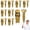 30pcs, variant on Hinge Repair Screw & Expansion Anchor, 6×14mm Short Expansion Screw Set, Short Expansion Wall Anchors for Drilling Tiles, Stone, and Wood