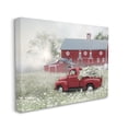 thumbnail image 2 of Stupell Red Truck Floral Country Meadow Transportation Painting Gallery Wrapped Canvas Print Wall Art, 2 of 5
