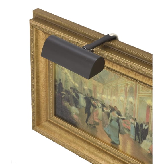 House of Troy Traditional 4" Mahogany Bronze Plug-In Picture Lights