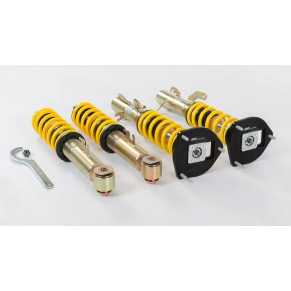 Fits 2015-2020 Volkswagen Golf Suspension Techniques Coil Over Shock Absorber 1828080G ST XTA; Rebound Adjustable Valving; Front 400 Pounds Per Inch/Rear Progressive Spring Rate