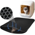 thumbnail image 1 of Litter Box Mat Cat Litter Mat - 40x64cm Large Litter Box Mat, Waterproof Double-Layer Washable, 1 of 2