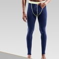 thumbnail image 4 of CEHVOM Men Solid Casual Tight Base High Waist Breathable Keep Warm Ankle-Length Pants, 4 of 8