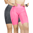 thumbnail image 1 of Set De 2 Shorts para Mujer Unitalla con Bolsas Deportivo o Casual Stretch Push Up Biker, 1 of 5
