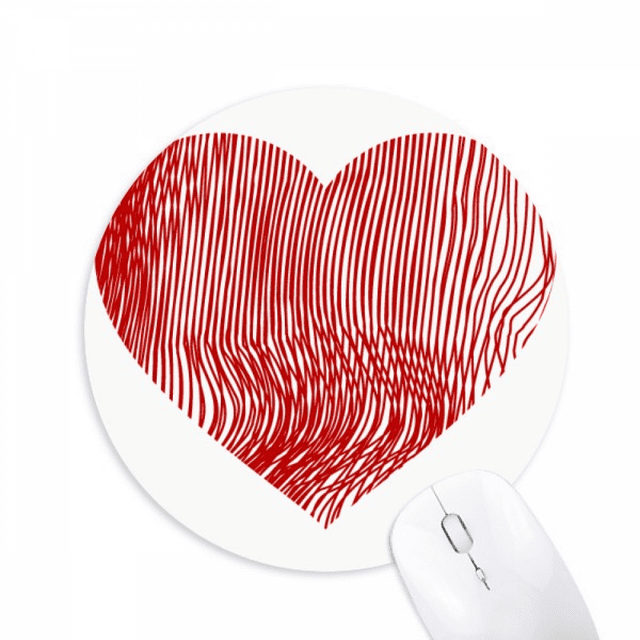 Tapis de Souris Coeur Jour Valentine Impression Doigt Confortable Jeu Tapis de Bureau
