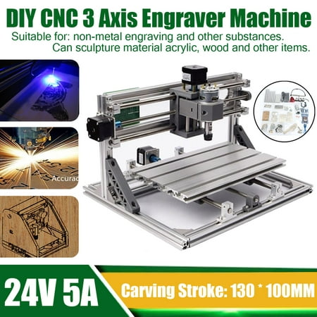 DIY CNC Router 3 Axis Engraver Machine Engraving PCB Milling Wood Carving Tool