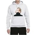 thumbnail image 2 of Wild Bobby, Hip Marilyn Monroe Portrait Classic Beauty Pose, Famous People, Unisex Graphic Hoodie Sweatshirt, White, 3X-Large, 2 of 4