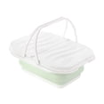 thumbnail image 1 of Cesta de Picnic plegable con tapa, bolso con asa, cesta de almacenamiento de ropa sucia, fregadero de Camping para cocina, hogar, senderismo, RV Verde, 1 of 8