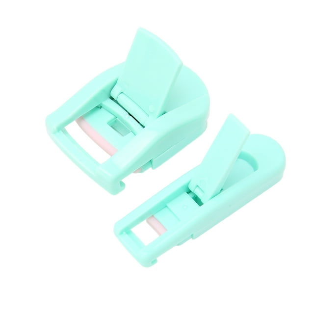 2 Pcs Recourbe-Cils Partiel Grand Angle, Design Ergonomique avec Ressort Léger Intégré, Silicone Haute Élasticité avec Coussinets de Remplacement, pour Femmes Filles