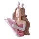 thumbnail image 1 of Estatua de niña doncella escultura coleccionable de lino resina lujo escritorio artesanía adorno Florero rosa, 1 of 9