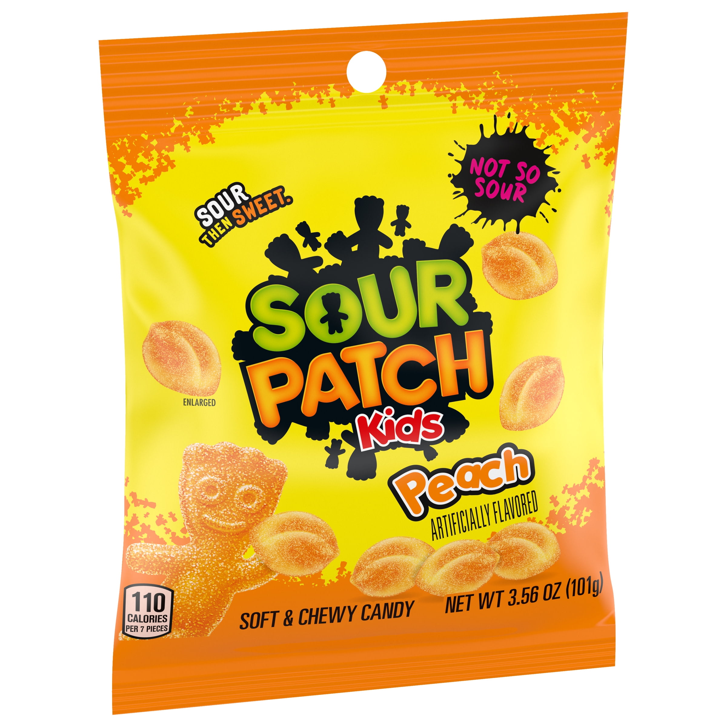 Sour Patch Kids Peach Soft and Chewy Candy, 3.56 oz