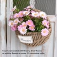 thumbnail image 3 of <p>Woven Flower Basket, Handwoven Flower Basket Proper Size Rustic Retro Style Brown Multi Purpose  For Office</p>, 3 of 7