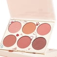 thumbnail image 2 of 6 Color Blush Palette 6 Color Blush Powder Blush Palette Face Blush Makeup Blush 6 Color Blush Palette Women Makeup Contour Highlight Matte Face Blush Powder Pigmented Cosmetics, 2 of 5