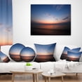 thumbnail image 4 of Designart Ko Samui Sea Sunrise Panorama - Oversized Beach Throw Pillow - 12x20, 4 of 5