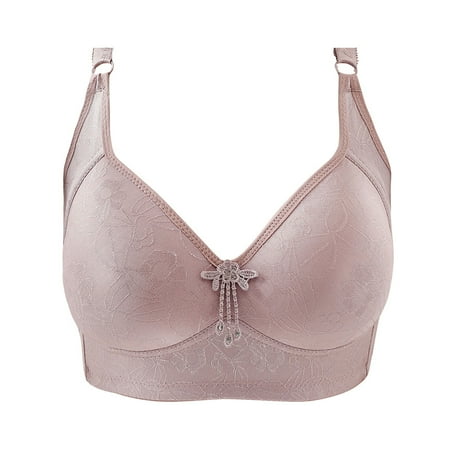 

XHJUN Women s Bras Plus Size Refined Glamour Balconette Push-Up Bra Style Gray 42