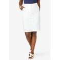 thumbnail image 2 of Jessica London Women's Plus Size Stretch Cotton Chino Skirt, 2 of 6