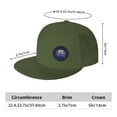 thumbnail image 2 of DouZhe Flat Brim Cap Snapback Hat, Neon Game Controller Games Zone Prints Adjustable Green Adult Baseball Cap, 2 of 6