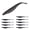 Black, variant on Soft Plastic Jerkbait Fluke Style Swimbaits Soft Plastic Bass Fishing Lure Fishing Baits Paddle Tail 5 Inch Length 10 per Pack