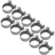 thumbnail image 1 of Paquete de 10 abrazaderas de manguera de combustible de acero inoxidable de alta resistencia de 6 mm a 20 mm, tamaño opcional para plomería (18-20 mm), 1 of 5