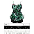 thumbnail image 4 of Chama Paisley Bathing Suits for Women Plus Size Tummy Control Swimsuits Tankini Shorts Swimwear Set, 4 of 7