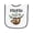 White and Navy, variant on Inktastic Pawpaw Loves Me Cute Sloth and Baby Baby Terry Cloth Bib