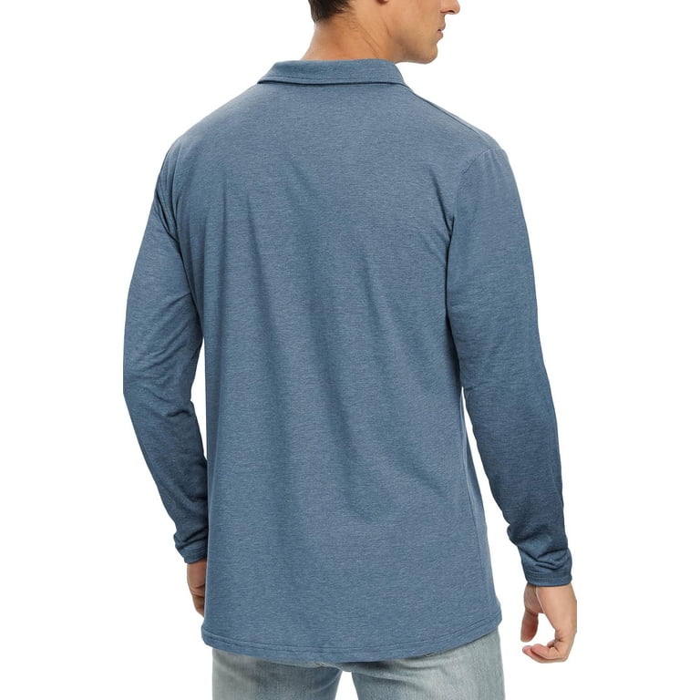 Iceglad Men's Long Sleeve Polo Shirt photo 4