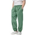 thumbnail image 6 of EnJoCho Girls Jogger Sweatpants Drawst𝗋ing Sweat Pants Teens Activewear Kids Joggers with Pockets Comfort Casual Loung𝖾 Bottoms, 6 of 6