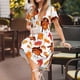 thumbnail image 3 of Balery Thanksgiving Turkey Leaves Vestidos sueltos de manga corta para mujer, vestidos de verano 2025, vestidos casuales de corte A con vuelo., 3 of 6