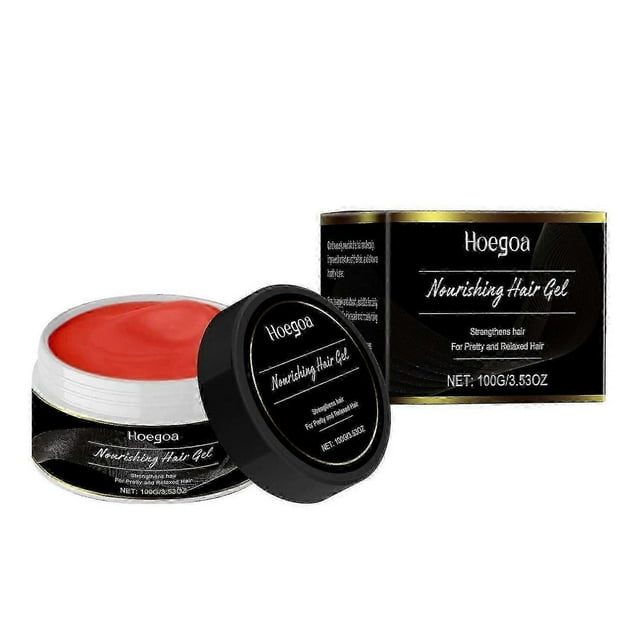 Strong Hold Edge Control Gel with Castor Oil, Non-Greasy, Non-Flaking, No White Cast, Long Lasting for All Hair Tyeps