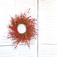 thumbnail image 4 of JEWLALO 14" Spring Artificial Forsythia Flower Wreath, All Year Around Wreath for Front Door, Wedding Window Home Wall Indoor Front Door Decor (Red), 4 of 7