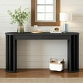 thumbnail image 2 of GZXS Modern Console Table with Curved Legs, 2 Spacious Drawers, for Entryway, Hallway, or Behind Couch (Black, 59"L x 14.9"W x 30.3"H), 2 of 8