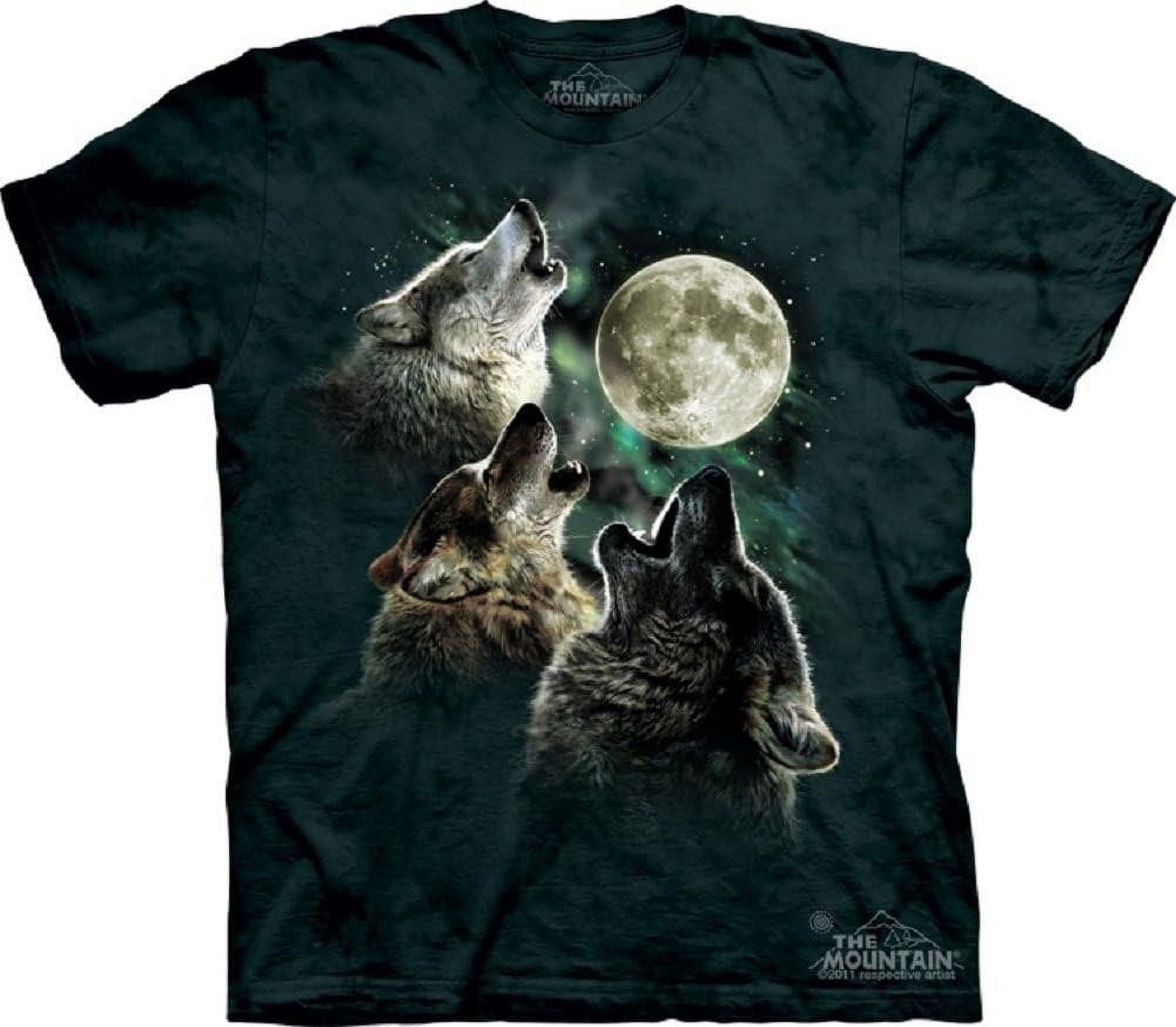 The Mountain Men's Three Wolf Moon T-Shirt, Kale, 2XL - Walmart.com