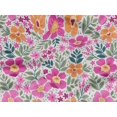thumbnail image 5 of oneOone Rayon White Fabric Leaves & Flower Floral Sewing Craft Project Fabric Printed By Yards 56 Inches Wide, 5 of 5