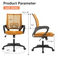 thumbnail image 3 of PayLessHere Orange Ergonomic Office Chair - Adjustable Mesh w/Lumbar Support, 3 of 7