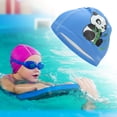 thumbnail image 2 of Unique Bargains 1 Pc Knitted PU Elastic Cartoon Animal Swim Cap Blue, 2 of 6