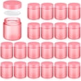 thumbnail image 1 of Frascos de vidrio Norme de 4 oz/120 ml con tapas redondas a prueba de fugas, rosas (24 unidades), 1 of 6