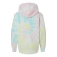 thumbnail image 2 of Independent Trading B03576116 Youth Midweight Tie-Dyed Hooded Sweatshirt, Tie Dye Sunset Swirl - Extra Large, 2 of 4