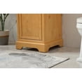 thumbnail image 5 of Elegant Decor Americana 19" Aluminum MDF Single Bathroom Vanity in Natural Wood, 5 of 8