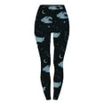 thumbnail image 3 of HOOJT Clearance!Leggings for Women Gym Yoga Pants with Pockets Floral Printed High Waist Workout Tights Running Sports Activewear Fitness Stretchy Pant, 3 of 4