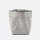 thumbnail image 4 of Creativo lavable contenedor de papel Kraft bolsa de bolsa de almacenamiento hogar para alimentos / plantación / regalos de juguete Gray M, 4 of 9