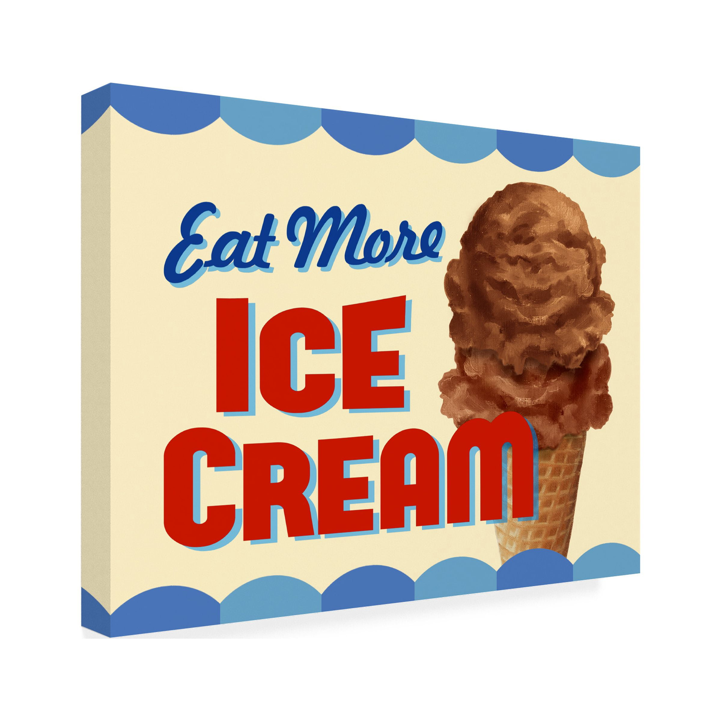 RetroPlanet 'Eat More Ice Cream 2' Canvas Art