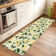 thumbnail image 2 of Lemons Leaves 2'x6' Runner Rugs for Hallway Kitchen Bedside Non Slip Washable, Summer Fruits Floral Botanical Yellow Entryway Rug Runners with Rubber Backing, Long Carpet Runner for Laundry Room, 2 of 8