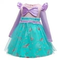 thumbnail image 3 of WIBACKER 1-6Y Girls Mermaid Princess Costumes Dresses Fancy Dress Up for Halloween Party Cosplay Christmas Gift, 3 of 9
