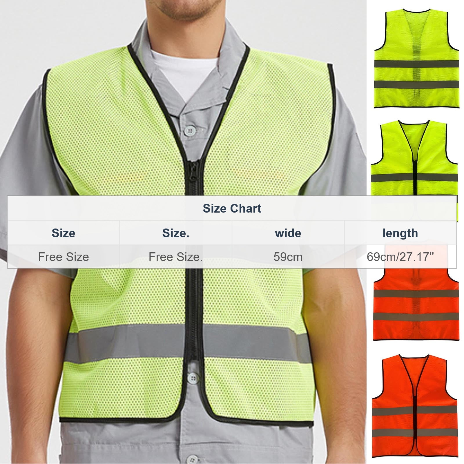 Handshe Men's Work Vest, Solid Color Mesh V-Neck Sleeveless Hoodless, Outdoor Sports Casual for Hiking and Daily Wear