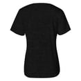 thumbnail image 4 of Moda mujer sólido pliegue Slim Fit cuello en V manga corta Casual camiseta Tops OAVQHLG3B Store lin121212, 4 of 4