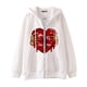 thumbnail image 3 of Sudadera con capucha y cremallera para hombre y mujer, chaqueta gótica de hip hop oscuro Harajuku Y2k con estampado de letras y corazón rojo, sudadera Harajuku, 3 of 5